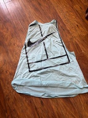 Nike Light Blue Performance Graphic Tank